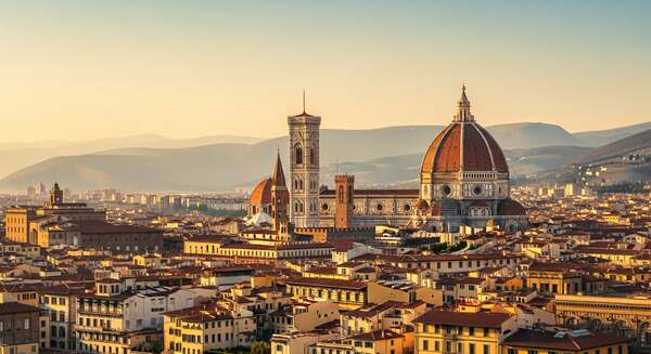 Florence Cathedral and the Tuscan skyline