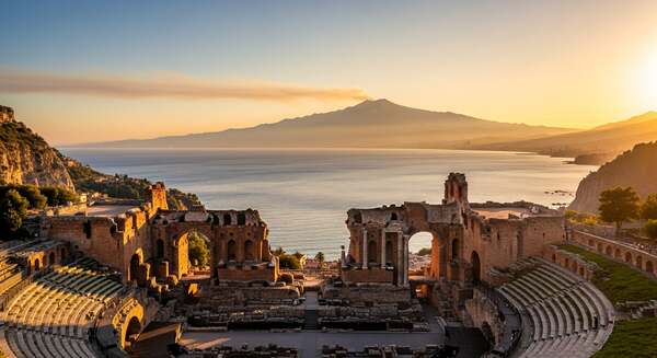 Taormina and Mount Etna, Sicily