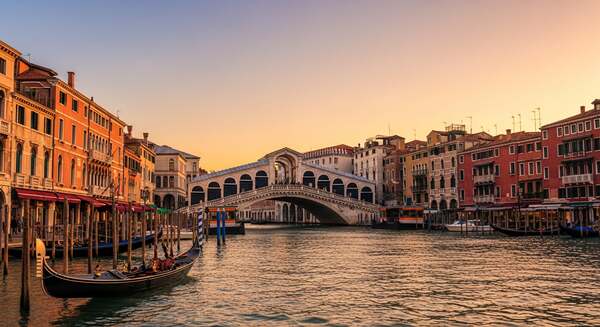 The Grand Canal and Rialto Bridge, Venice